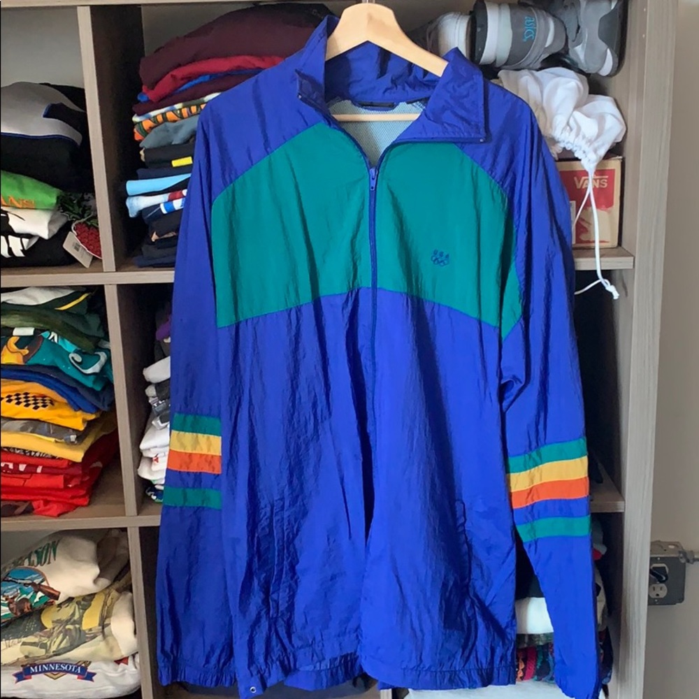 USA Olympic Vintage Zip Up Windbreaker